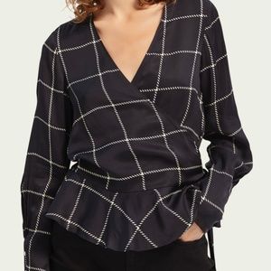 Scotch and Soda Wrap Top